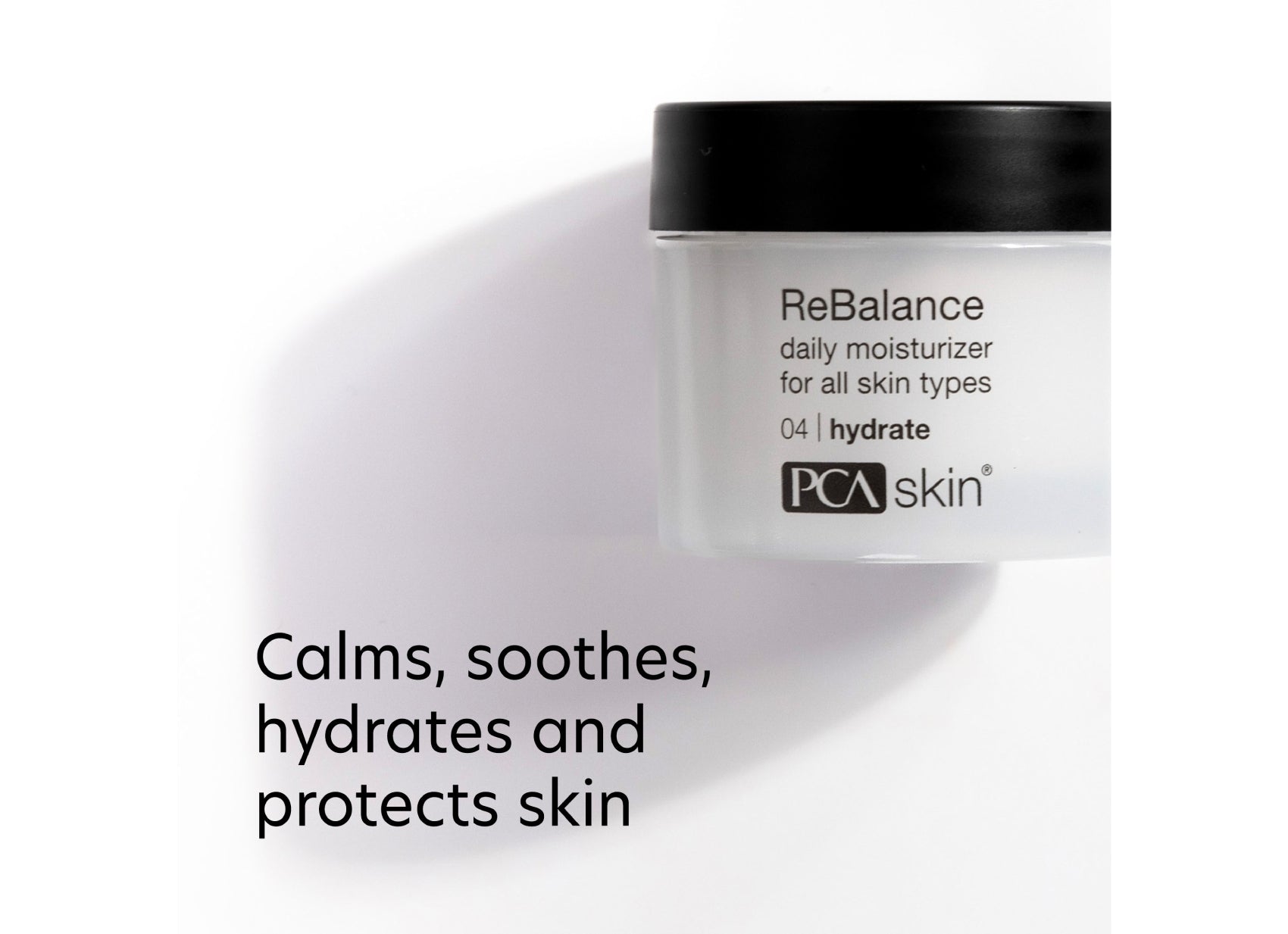 Calms, soothes, hydrates and protects skin
