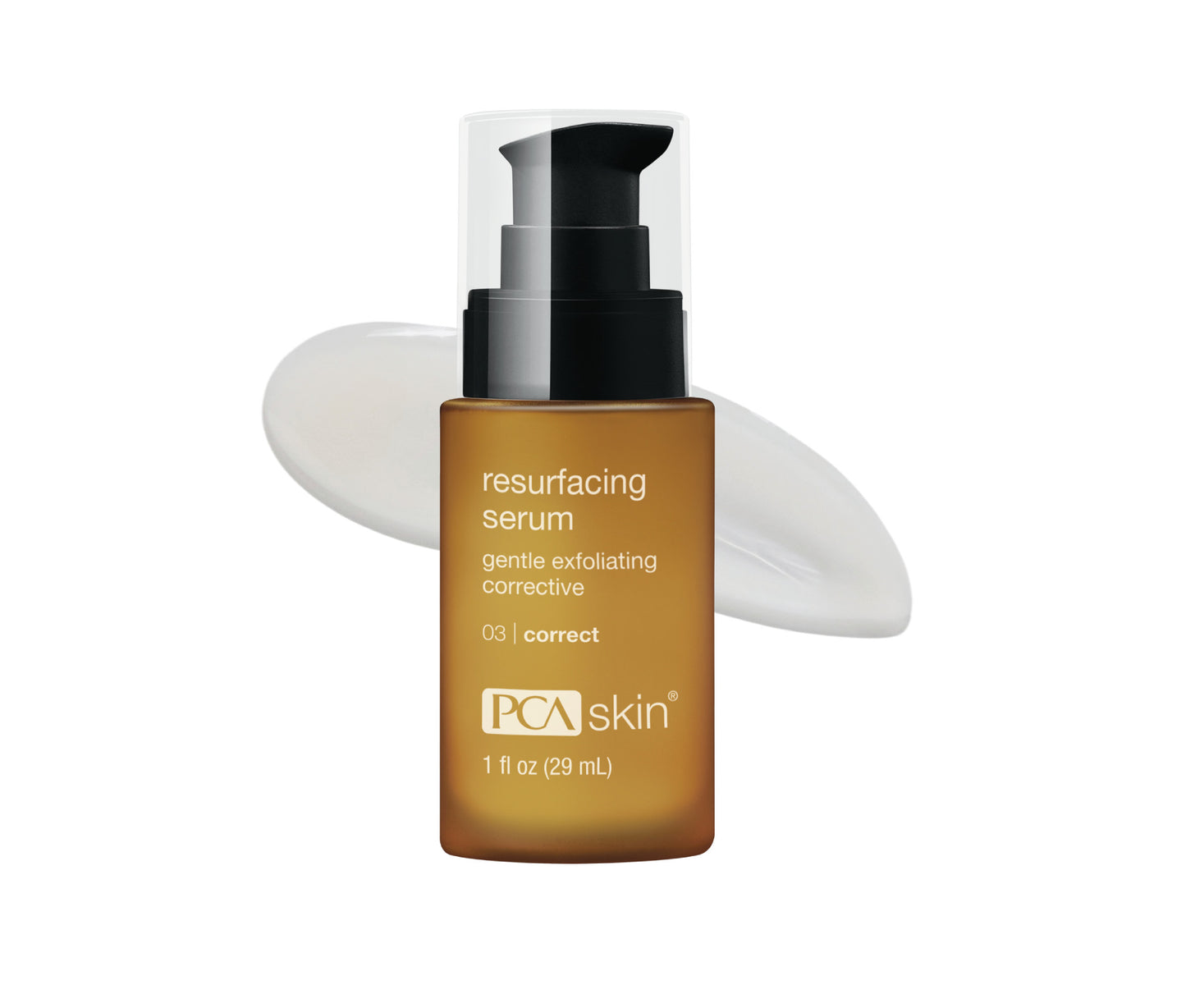 PCA Skin resurfacing serum bottle on a white background