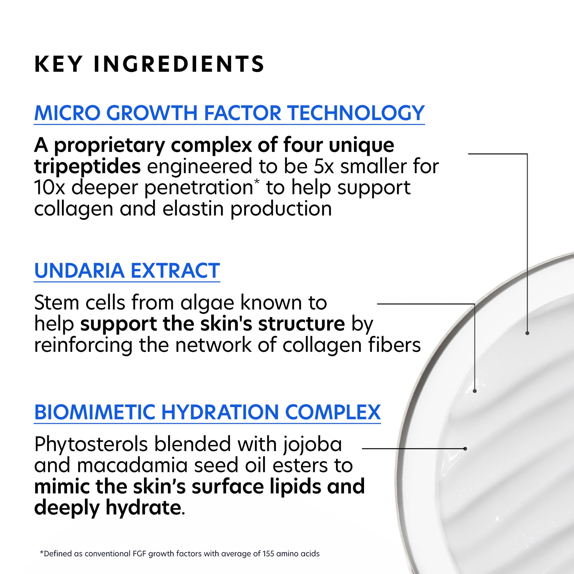 Product packaging with key ingredients listed on a white background