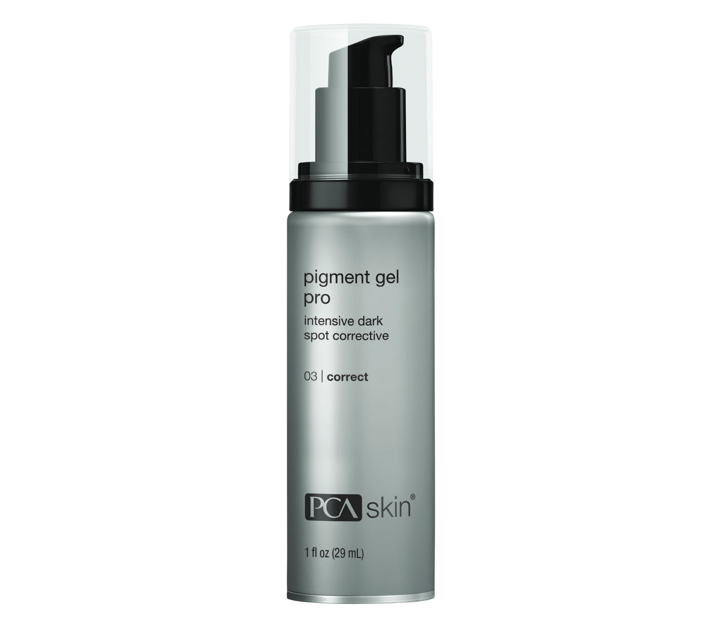 PCA Skin pigment gel pro bottle on a white background