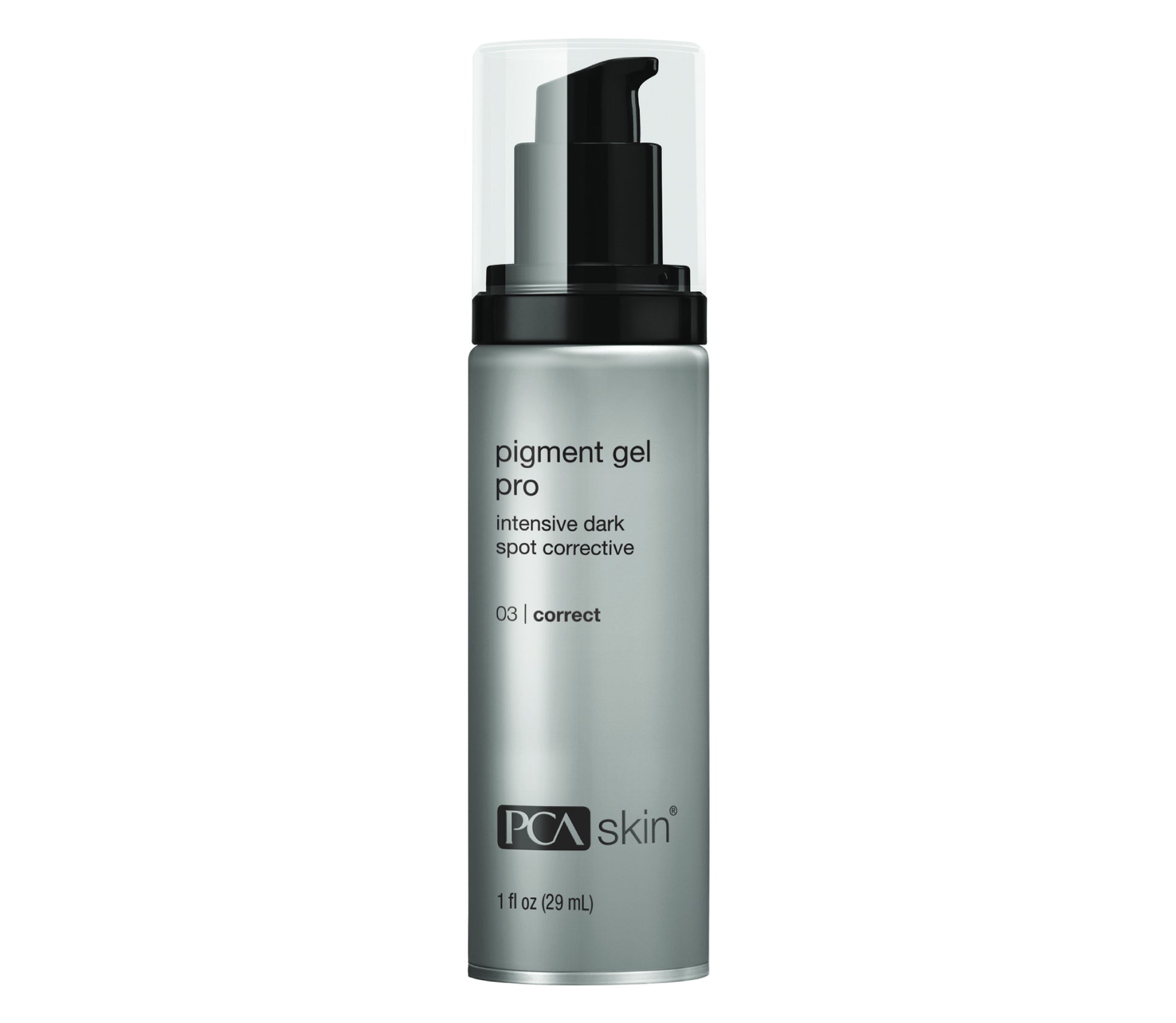 PCA Skin pigment gel pro bottle on a white background