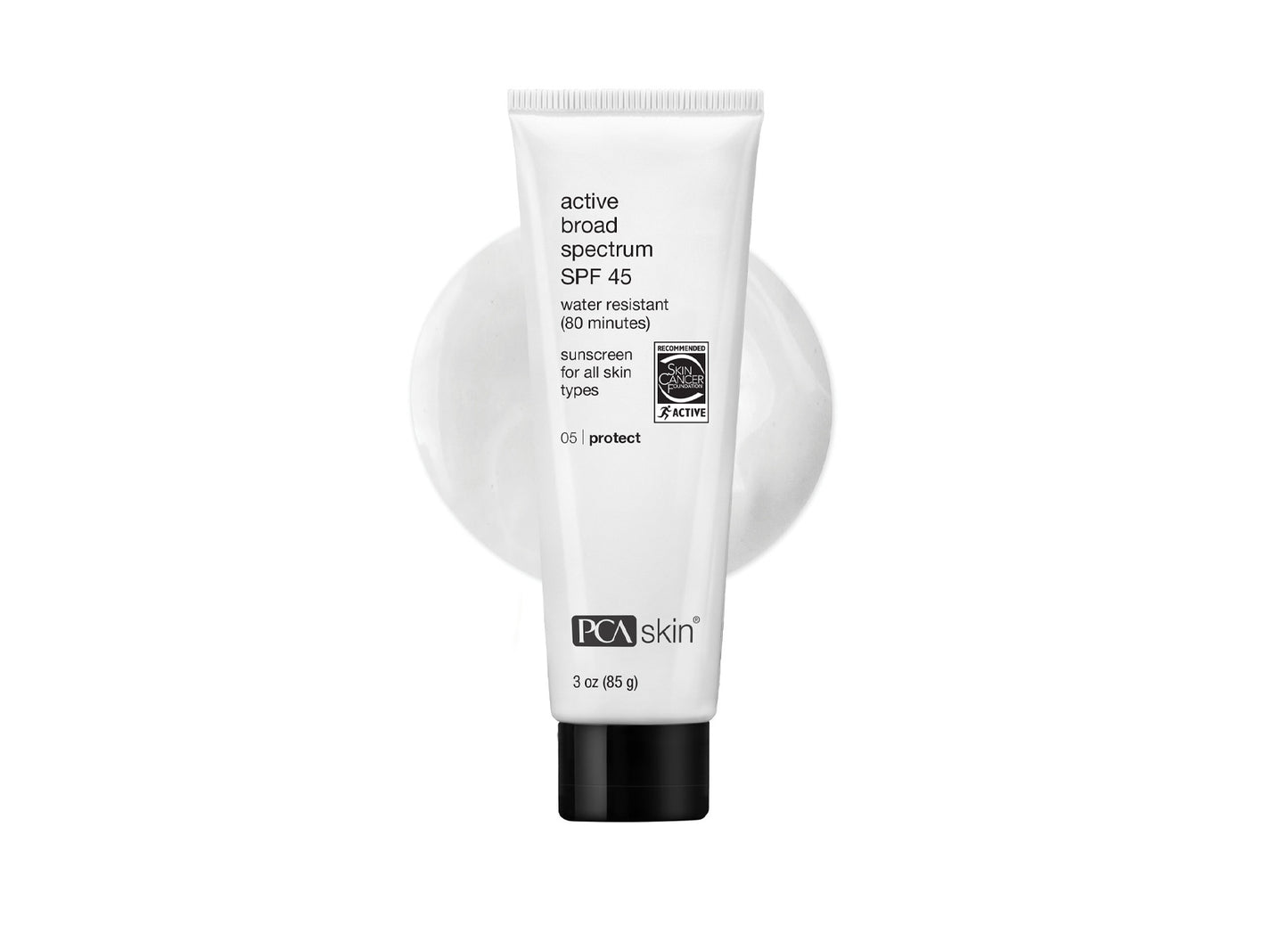 Active Broad Spectrum SPF 45 Swatch